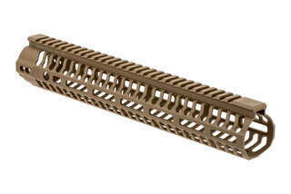 The Odin Works 12.5 Flat Dark Earth M-LOK handguard features a free float design